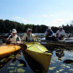 Kayaking on Wilson Lake - Marsha, Mario, Peg, Marion and Tony